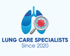 Respiratory Lungs Check Up logo design