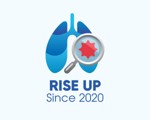 Respiratory Lungs Check Up logo design