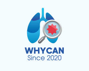 Body Organ - Respiratory Lungs Check Up logo design