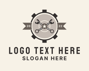 Technician - Cog Mechanic Workshop logo design
