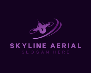 Aerial Drone Racing logo design