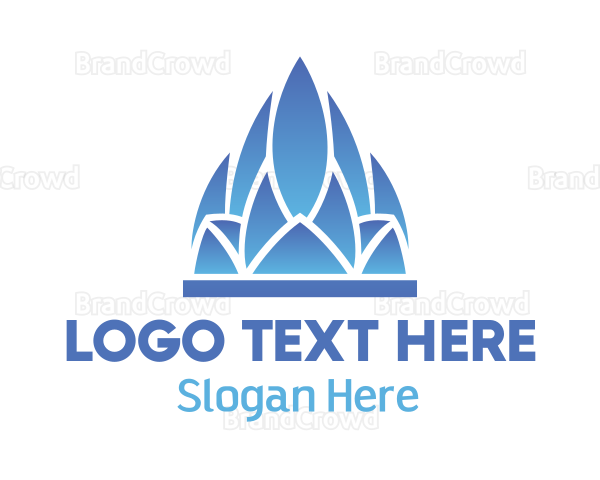 Blue Lotus Temple Logo | BrandCrowd Logo Maker