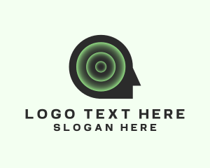 Learn - Artificial Intelligence Head Lab logo design