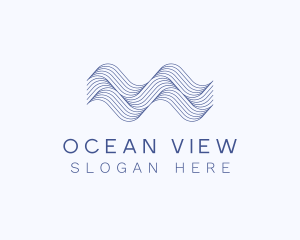 Water Ocean Waves logo design