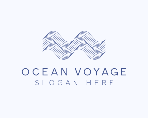 Water Ocean Waves logo design