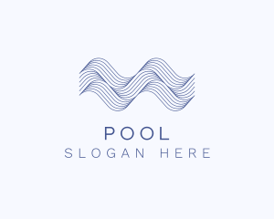 Water Ocean Waves logo design