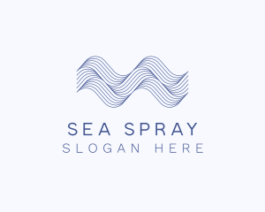 Water Ocean Waves logo design