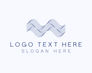 Aquatic - Water Ocean Waves logo design