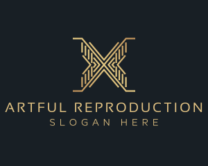 Luxury Premium Firm Letter X logo design