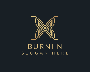 Luxury Premium Firm Letter X logo design