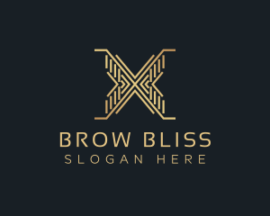 Luxury Premium Firm Letter X logo design