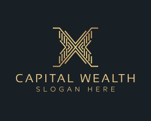 Capital - Luxury Premium Firm Letter X logo design