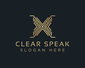 Luxury Premium Firm Letter X logo design