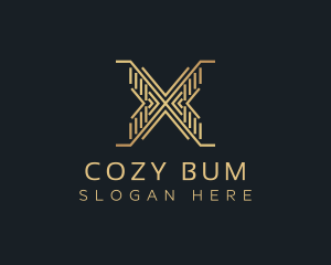 Luxury Premium Firm Letter X logo design