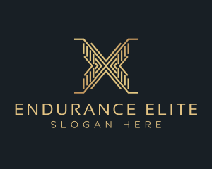 Luxury Premium Firm Letter X logo design