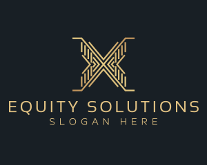 Equity - Luxury Premium Firm Letter X logo design