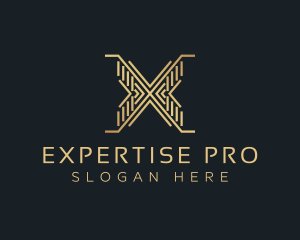 Luxury Premium Firm Letter X logo design