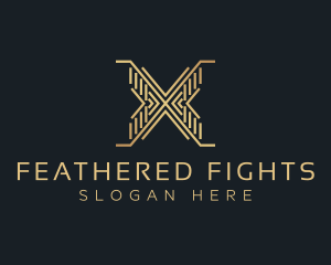 Luxury Premium Firm Letter X logo design