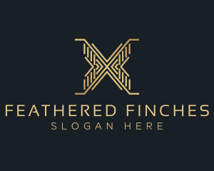 Luxury Premium Firm Letter X logo design