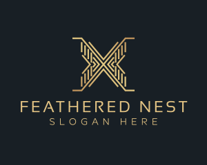 Luxury Premium Firm Letter X logo design