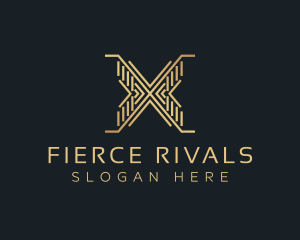 Luxury Premium Firm Letter X logo design