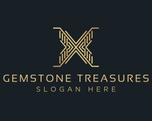 Luxury Premium Firm Letter X logo design