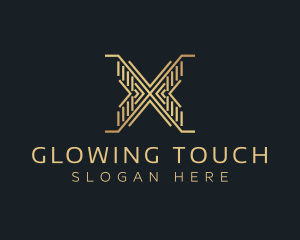 Luxury Premium Firm Letter X logo design