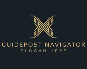 Luxury Premium Firm Letter X logo design