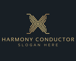 Luxury Premium Firm Letter X logo design