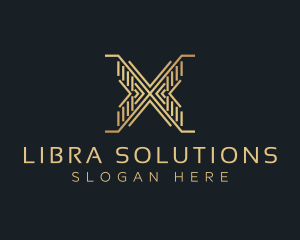 Luxury Premium Firm Letter X logo design