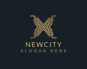 Luxury Premium Firm Letter X logo design