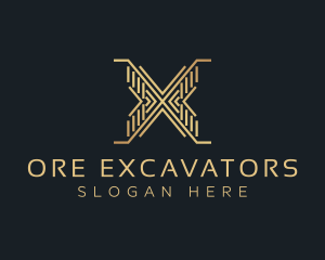 Luxury Premium Firm Letter X logo design