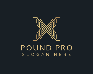 Luxury Premium Firm Letter X logo design