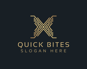 Luxury Premium Firm Letter X logo design