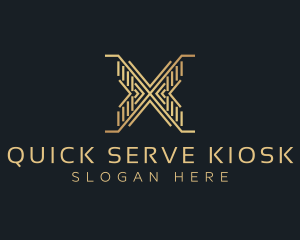 Luxury Premium Firm Letter X logo design