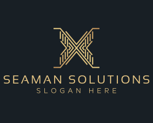 Luxury Premium Firm Letter X logo design