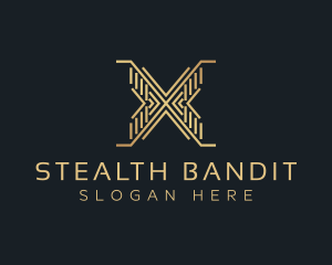 Luxury Premium Firm Letter X logo design