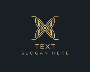 Luxury Premium Firm Letter X logo design