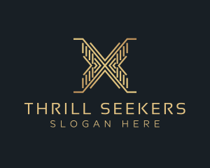 Luxury Premium Firm Letter X logo design