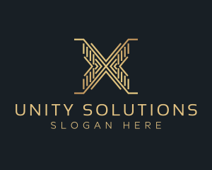 Luxury Premium Firm Letter X logo design