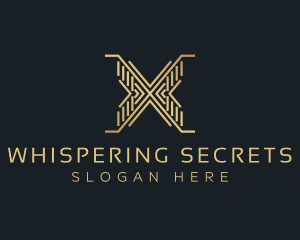 Luxury Premium Firm Letter X logo design