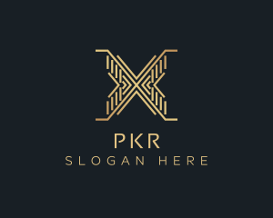 Luxury Premium Firm Letter X logo design