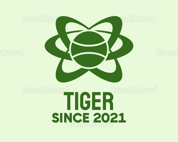 Green Tennis Orbit Logo