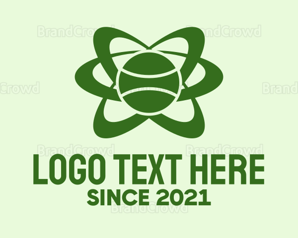 Green Tennis Orbit Logo