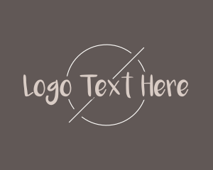 Wordmark - Brown Generic Circle logo design