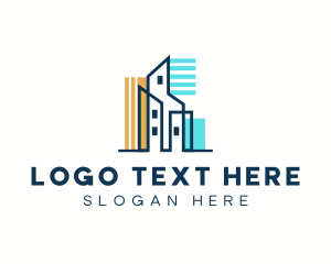 Residential - City Building Structure logo design