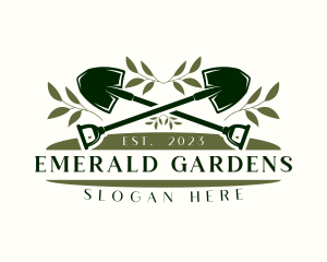 Shovel Garden Landscaping logo design