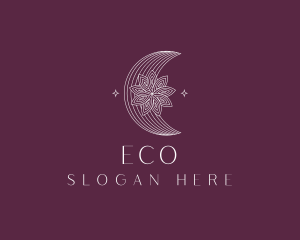 Decor - Floral Moon Skincare logo design