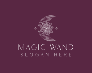 Floral Moon Skincare logo design