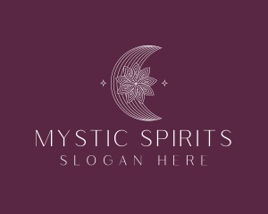 Floral Moon Skincare logo design